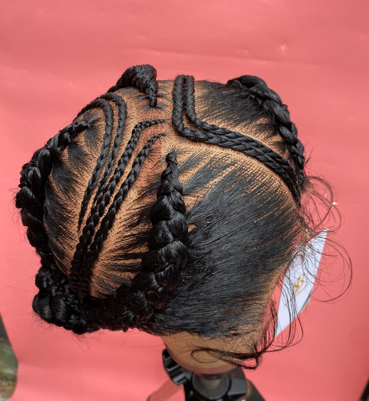 Cornrow Braids Wig For Black Women -Ola unit
