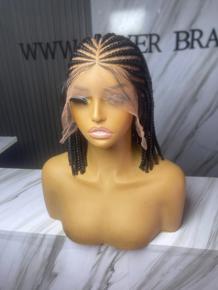 Cornrow Bob Wig For Black Women -Nia unit