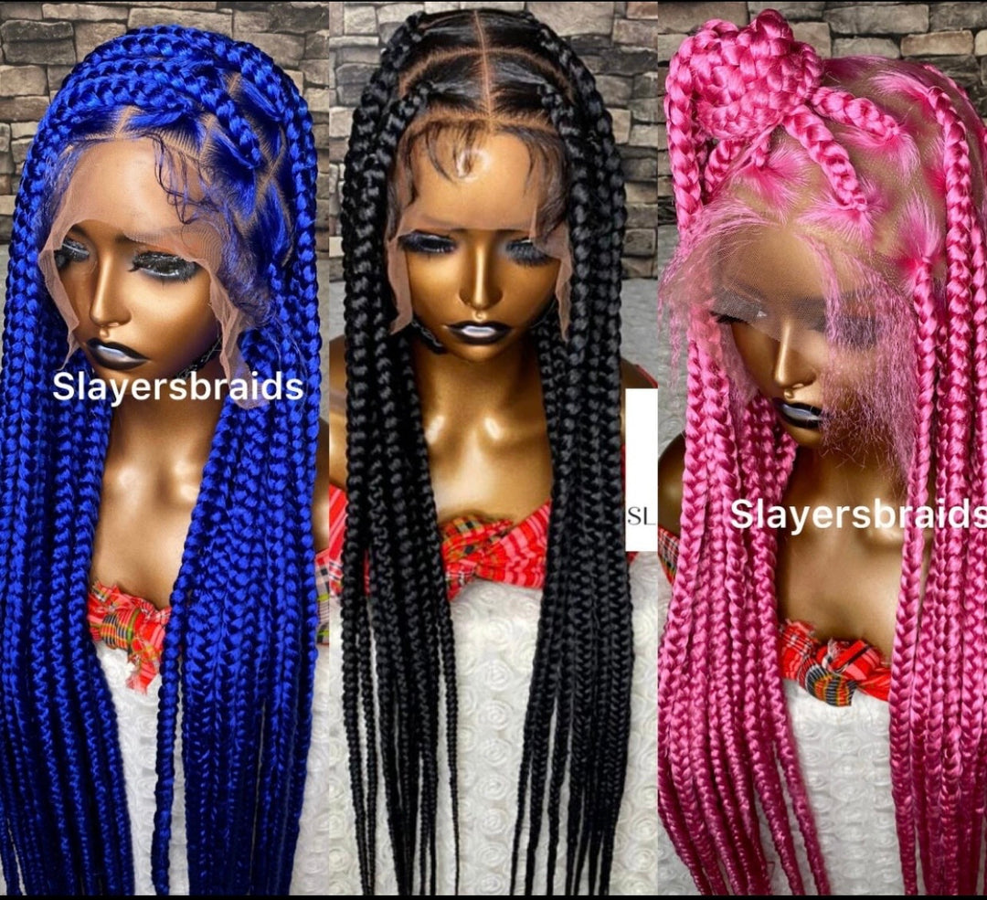 Luxury Jumbo Knotless braided Wig lightweight -Charlene