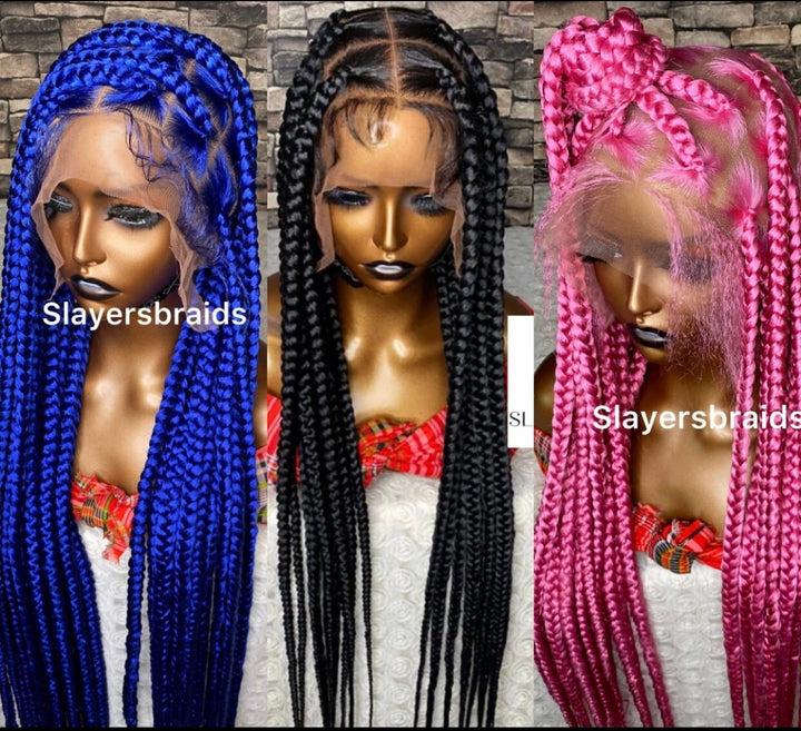 Luxury Jumbo Knotless braided Wig lightweight -Charlene