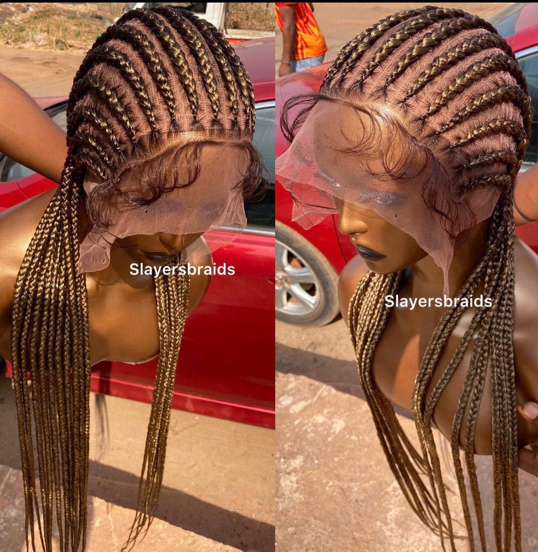 Straight Back Cornrow Wig Effortless Beauty Wig For Queens -Kenya