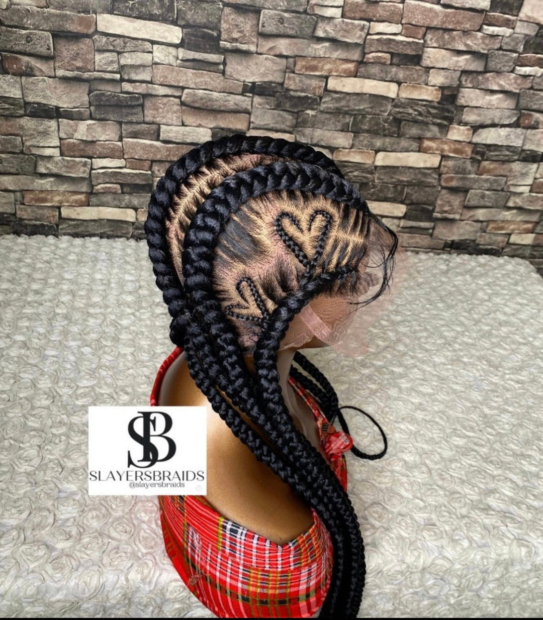 Custom braided Cornrow Wig-Sharnell