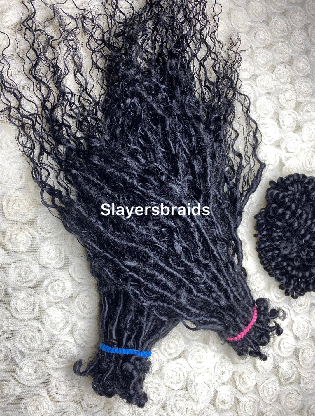 Human Hair Curly Crochet Fauxlocs strand -Ozzy