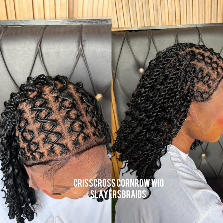 Handmade Cornrow,Box Braid Wig,Ready to ship Uk–Sonja Unit