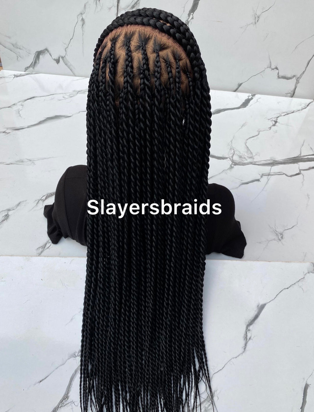 Cornrow braided wig Luxury for Black women vacation hair -Angela
