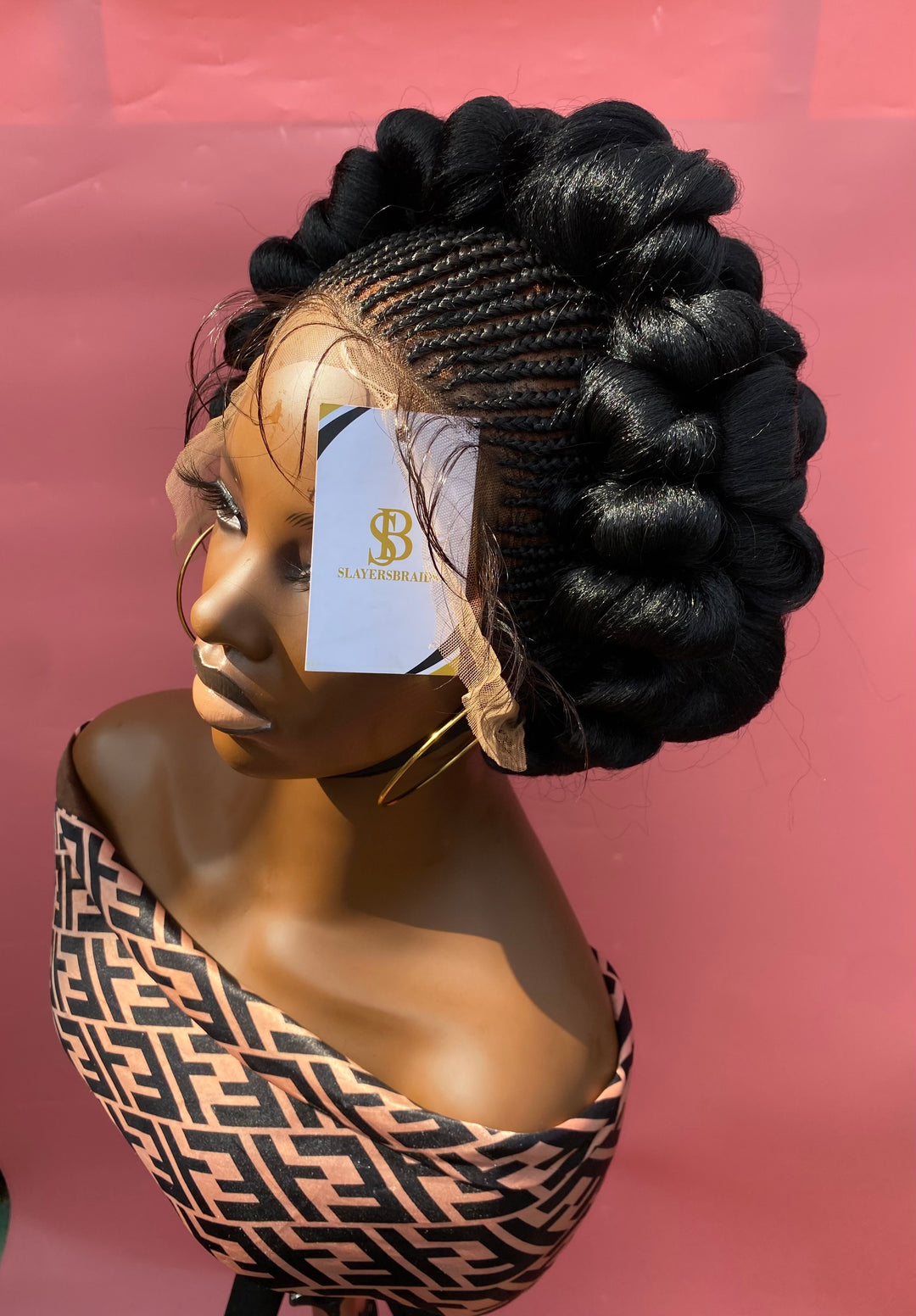 Lace Front Cornrows Wig Africa Tribal Braid- Urima unit