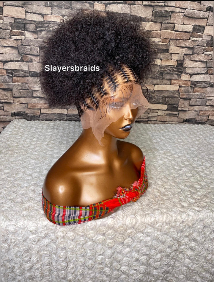 Human hair, protective style Afro Natural Wig -Dyah unit