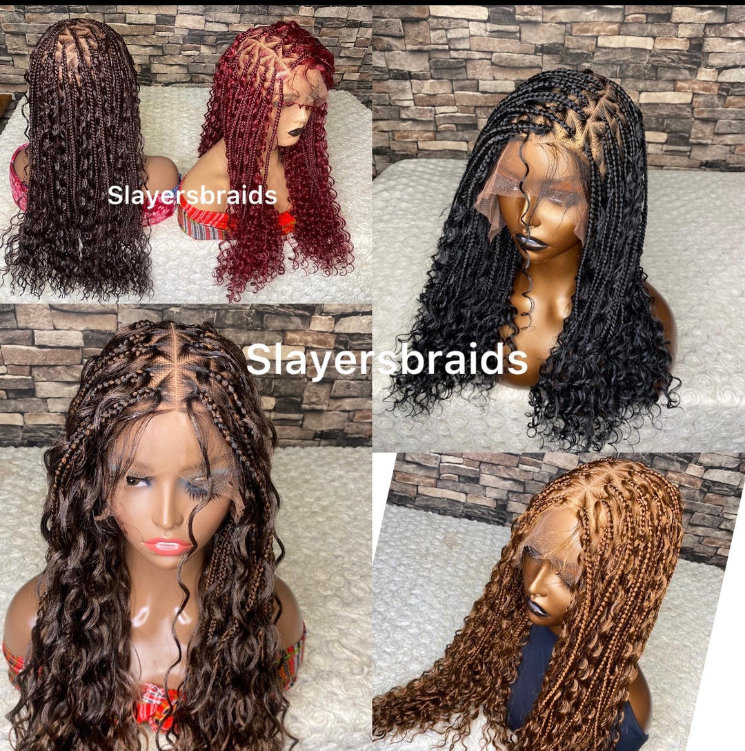 Triangle Knotless Goddess Braids -Diana 2 (multi color
