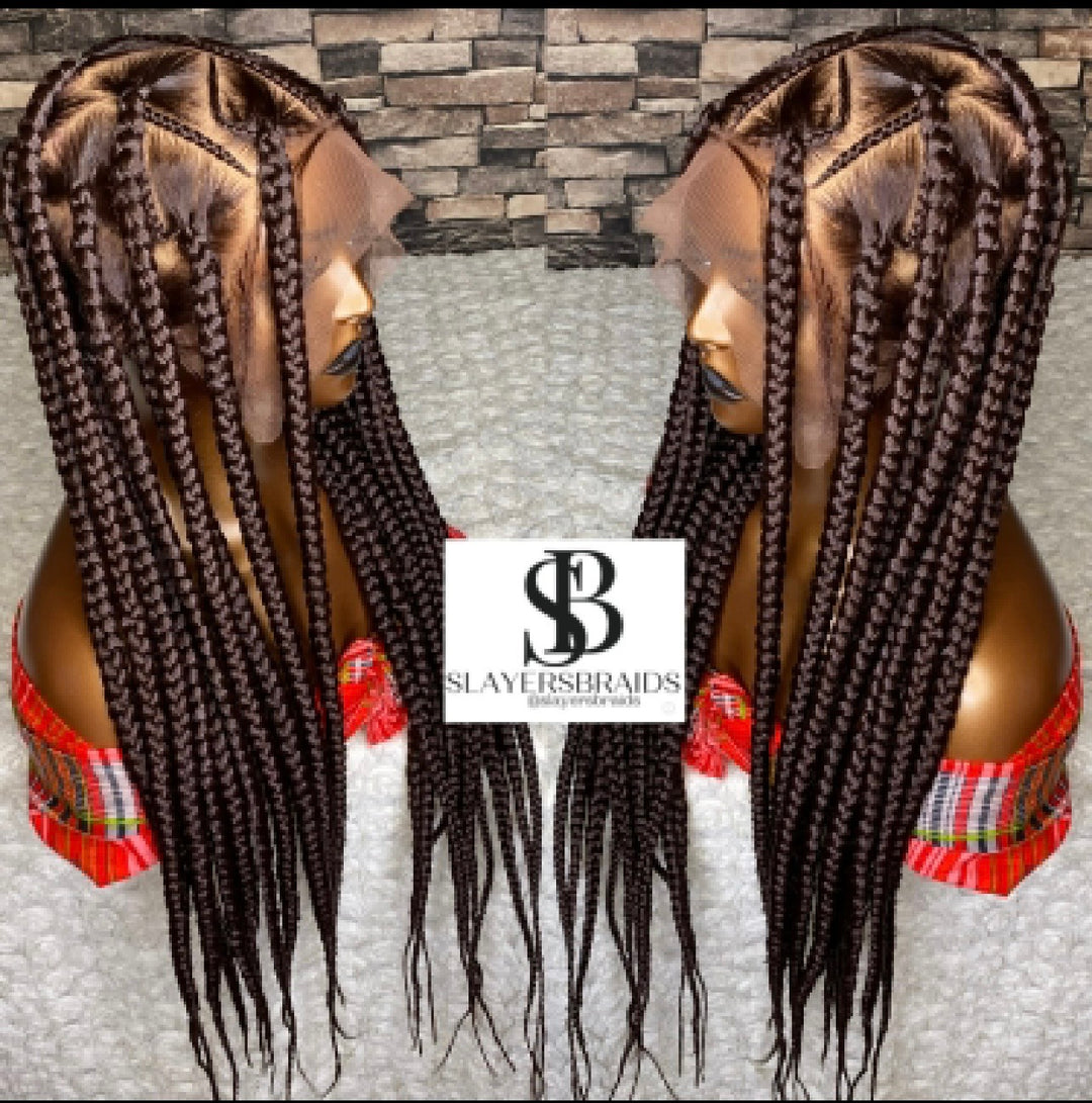 Glueless Triangle Knotless Wig Natural Scalp, -Aleisha