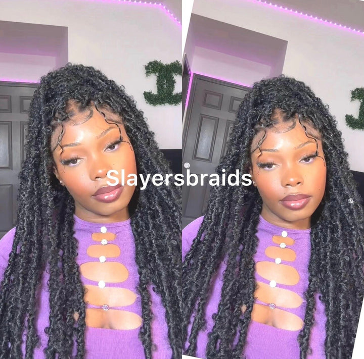 Glueless boholocs Natural Hairline Wig for black women -Leah Unit