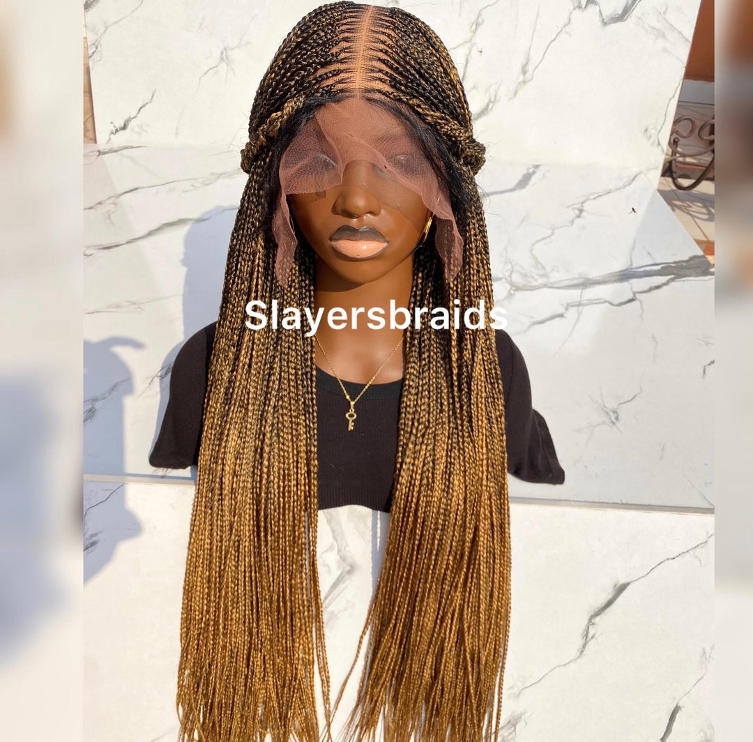 Ombré Knotless Wig Full Lace Senegalese Braids -Toyosi