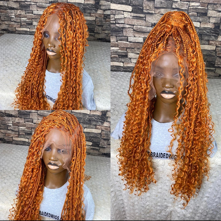 “Ginger Braid, Glueless, Lightweight -Diana Unit Ginger blonde