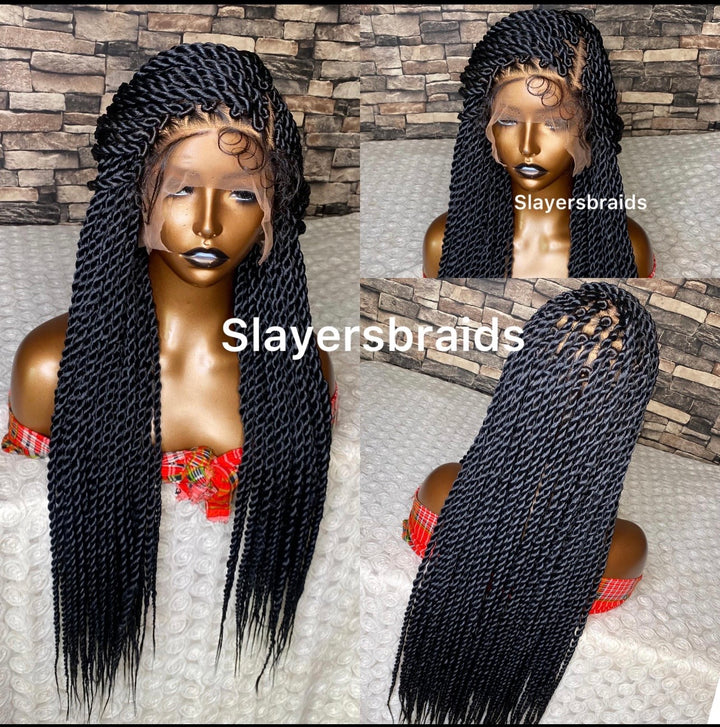 Glueless Senegalese Twist Braids Wig -Lisa unit