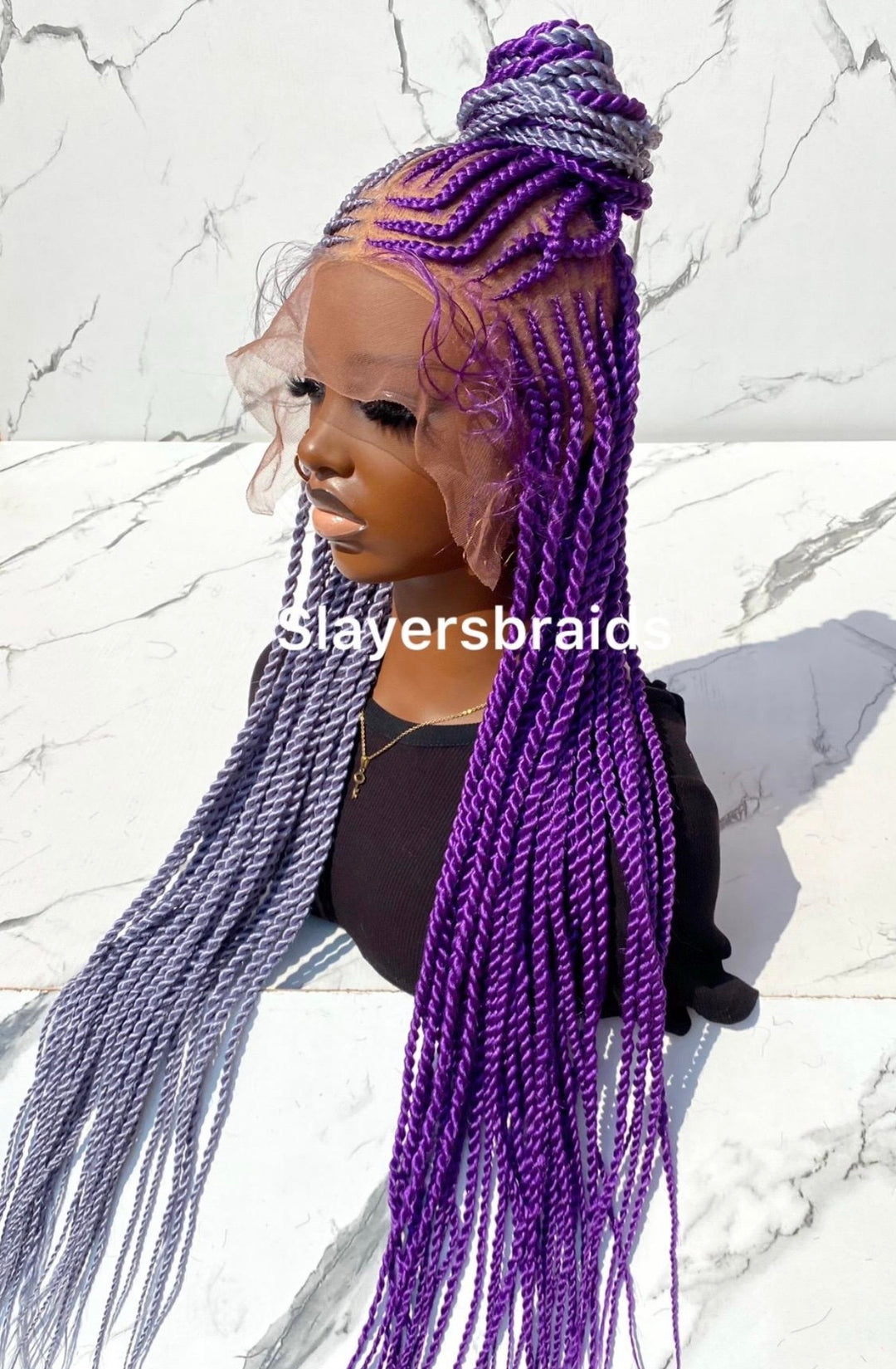 Luxury Cornrow Wig TimeSaving Protective Hairstyle Twist Braid -Girlie