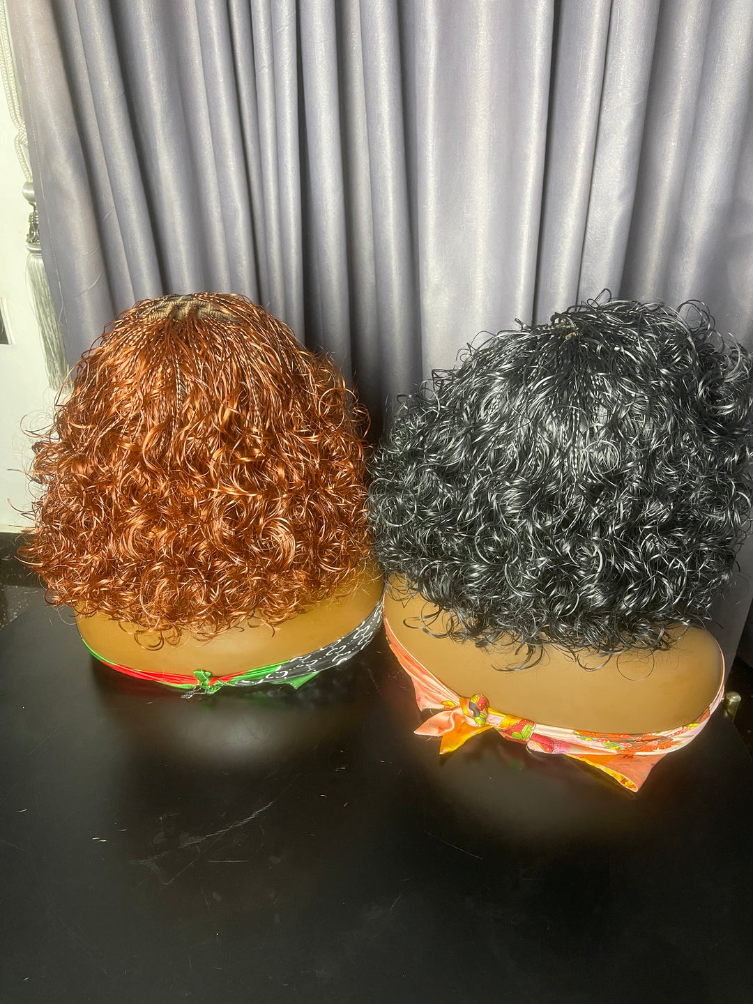 Lightweight French Curl Bob Wig -Tushe unit 1b