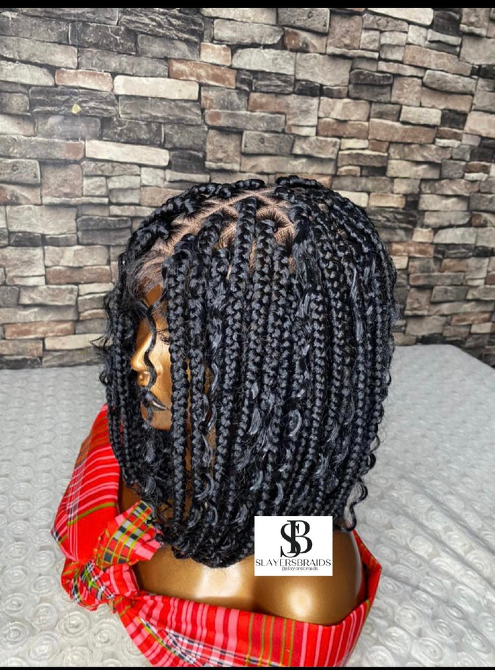 Fast Ship Boxbraid Bob Wig Luxury Hair -Tolu