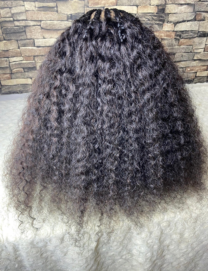 Lace Front Cornrow Braid Human Hair Wig  -Mellisa