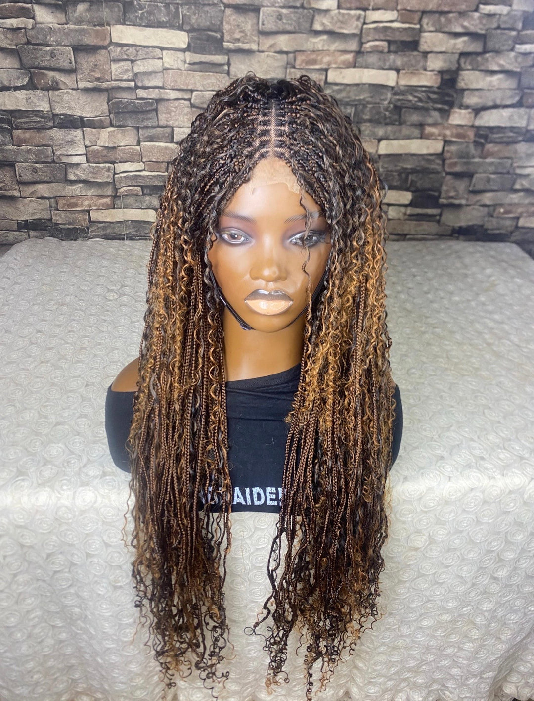 Honey /Caramel Highlight Synthetic Braids -Parshey Unit