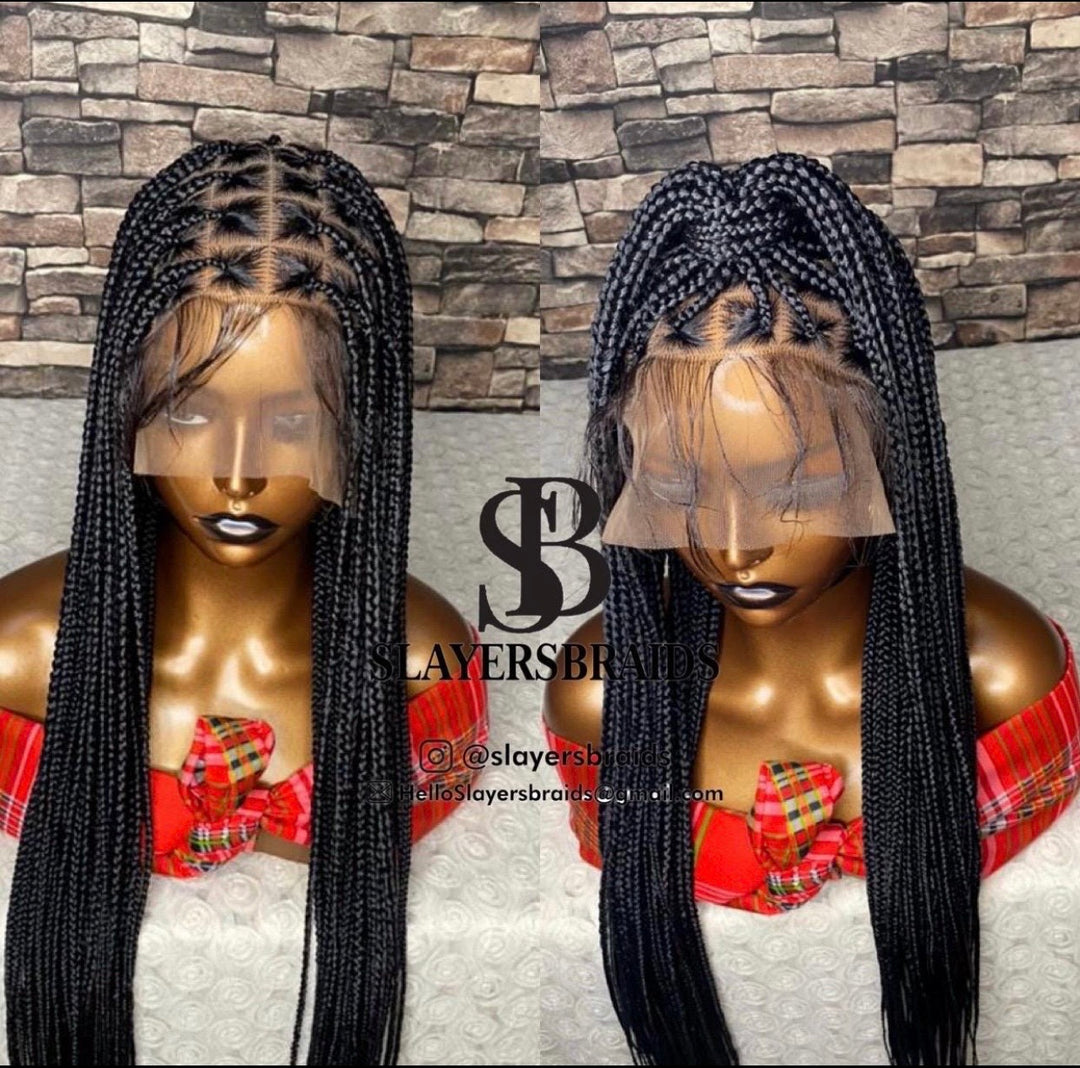 Knotless Braided Wig Protective style for black women -Zinny