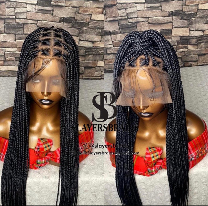 Knotless Braided Wig Protective style for black women -Zinny