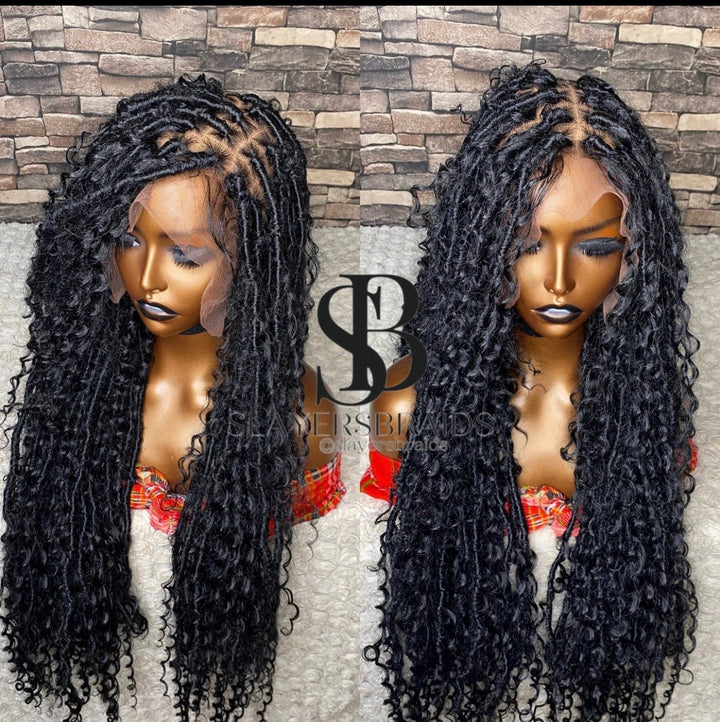 Faux Locs for black women Distressed BohoLocs -Ariel Unit