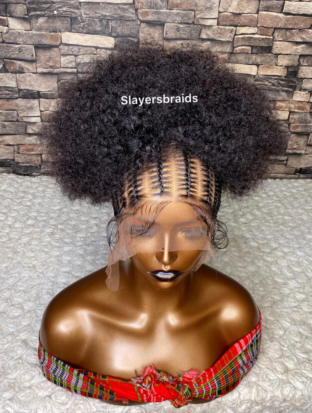 Human hair, protective style Afro Natural Wig -Dyah unit