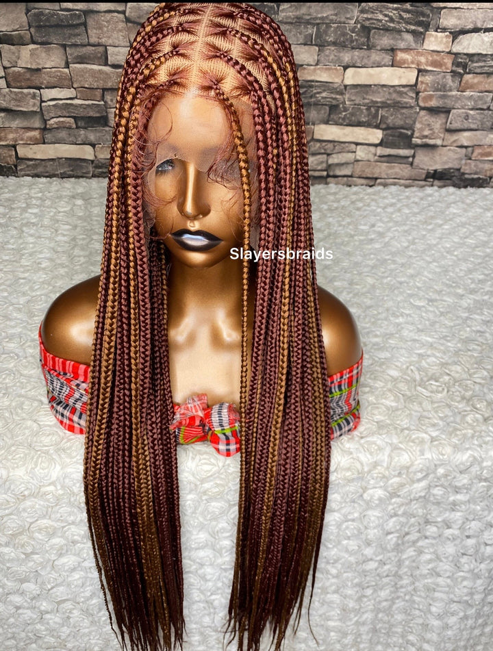 Fast Ship Braids Wig  Zero Tension Scalp Wig -Anwuli unit