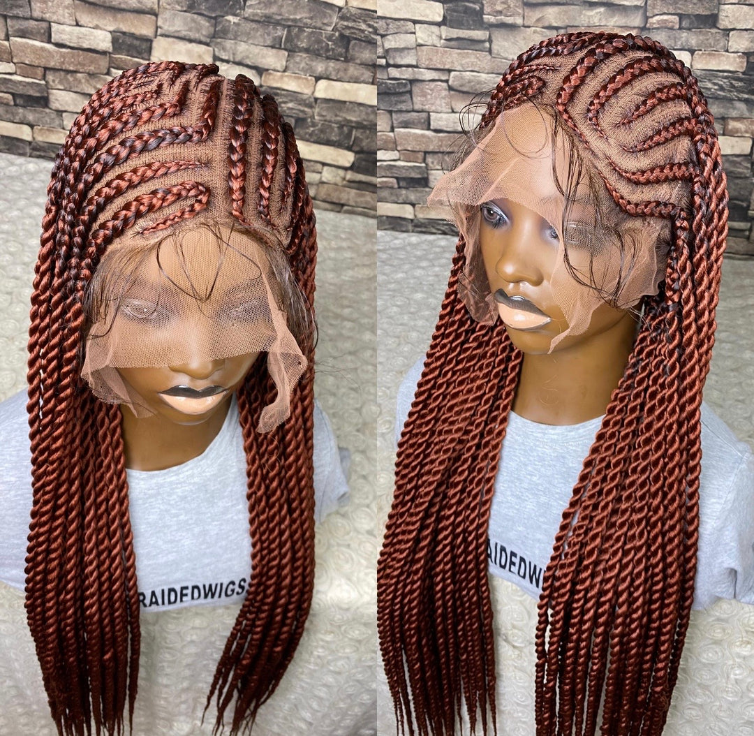 Fast Ship Protective Style Wig,Senegalese braids -Ronke