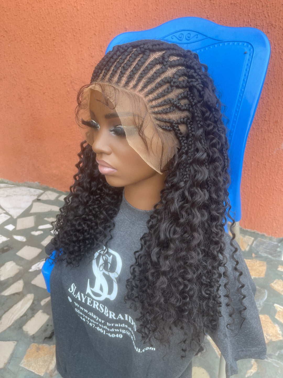 Protective style for black women, Lace front curly Wig -Sommy Unit