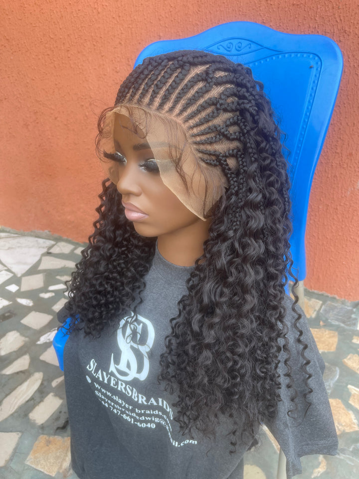 Protective style for black women, Lace front curly Wig -Sommy Unit