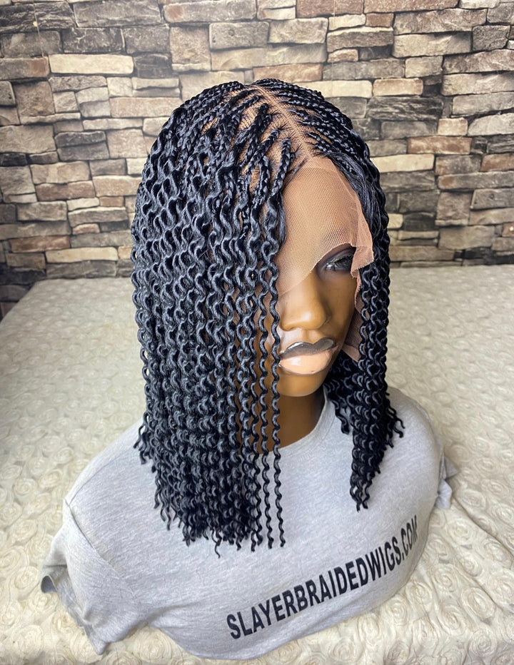 Pre styled Pick nd Drop Bob Twist Wig -Kayla Unit (black
