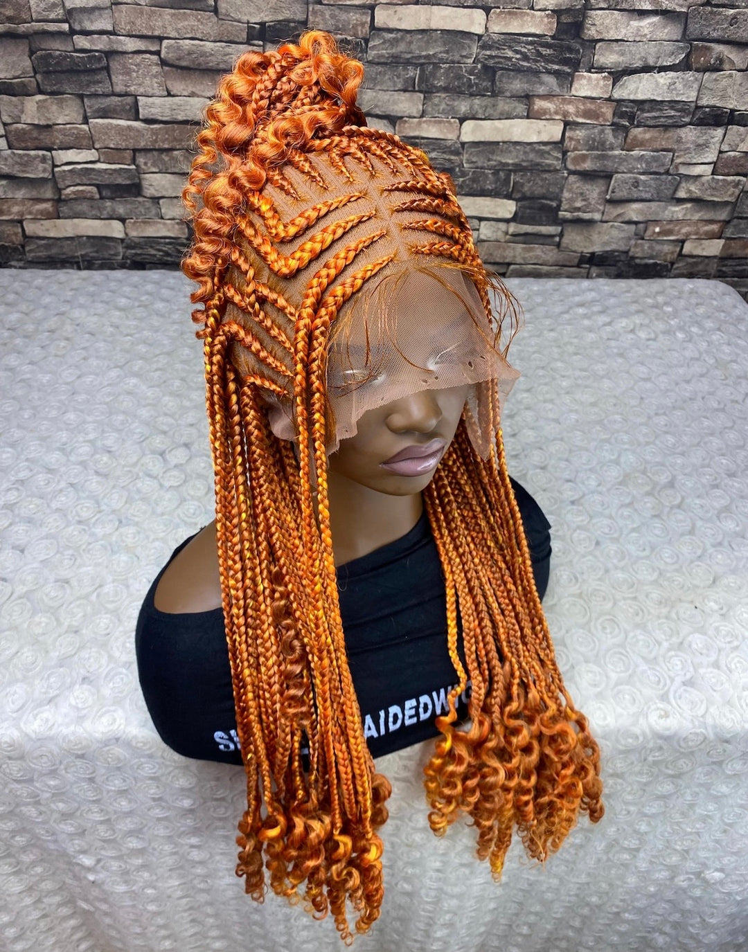 “Glueless Ginger wig for Black Women -Oroma