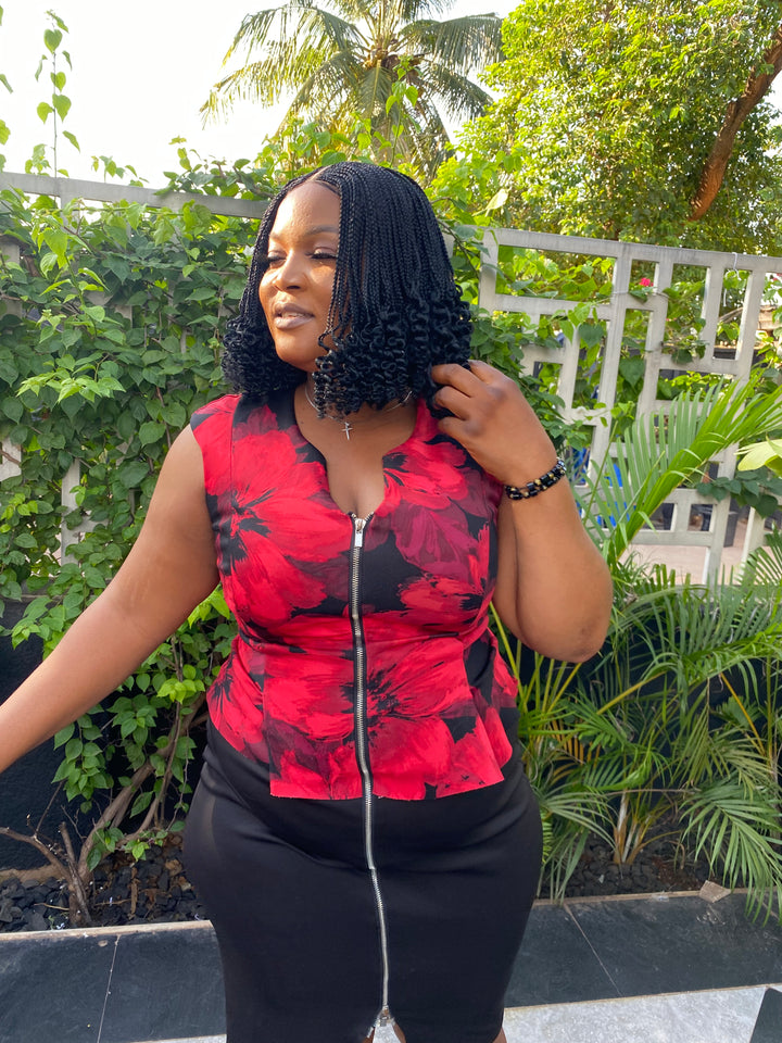 Fast Ship Center Part Braid Protective Style Wig -Veneka
