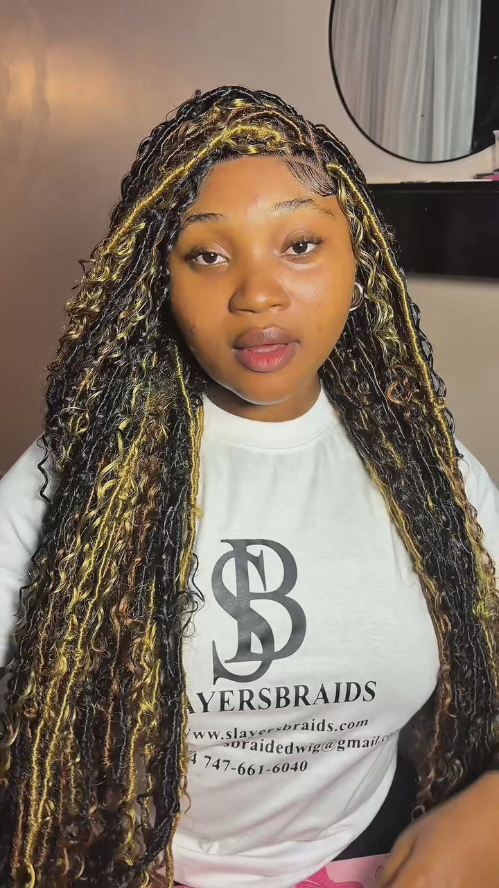 Dreadlock Wig For Black Women Faux Locs Wig -Nadine