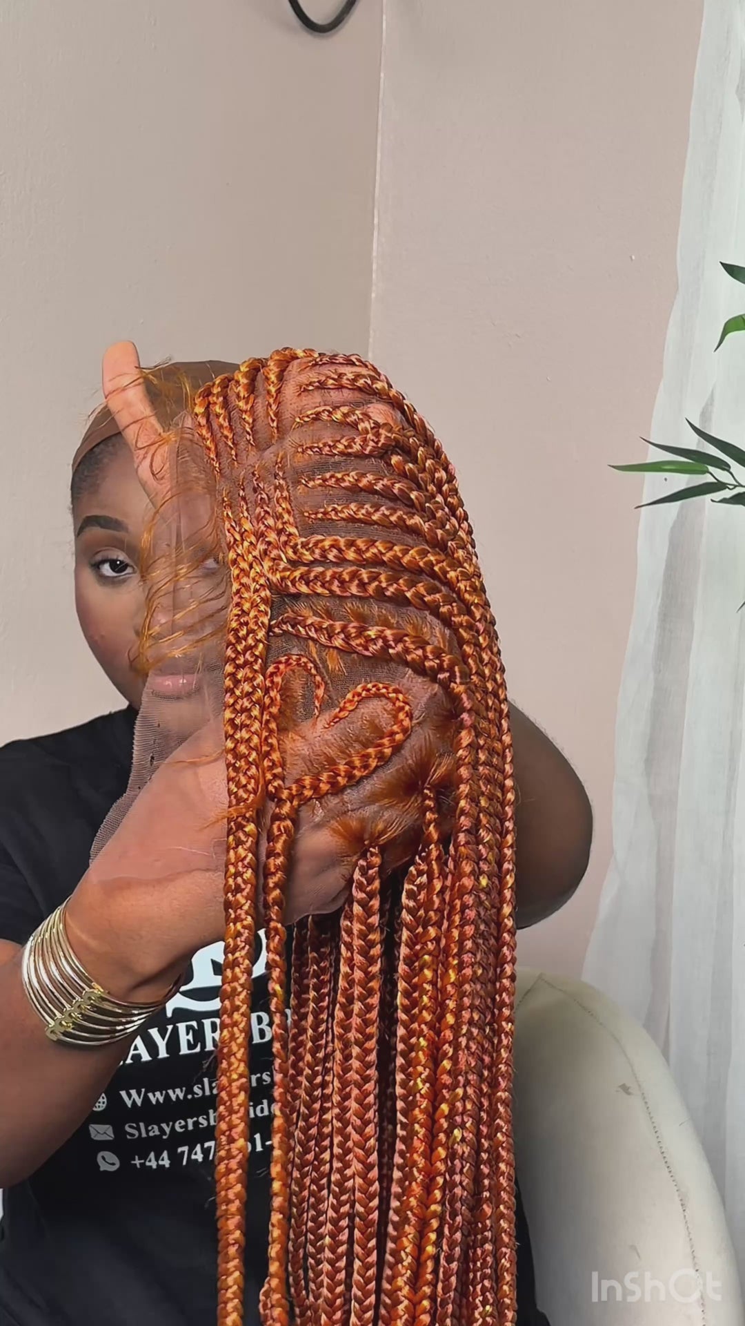 “Glueless Ginger wig for Black Women -Oroma