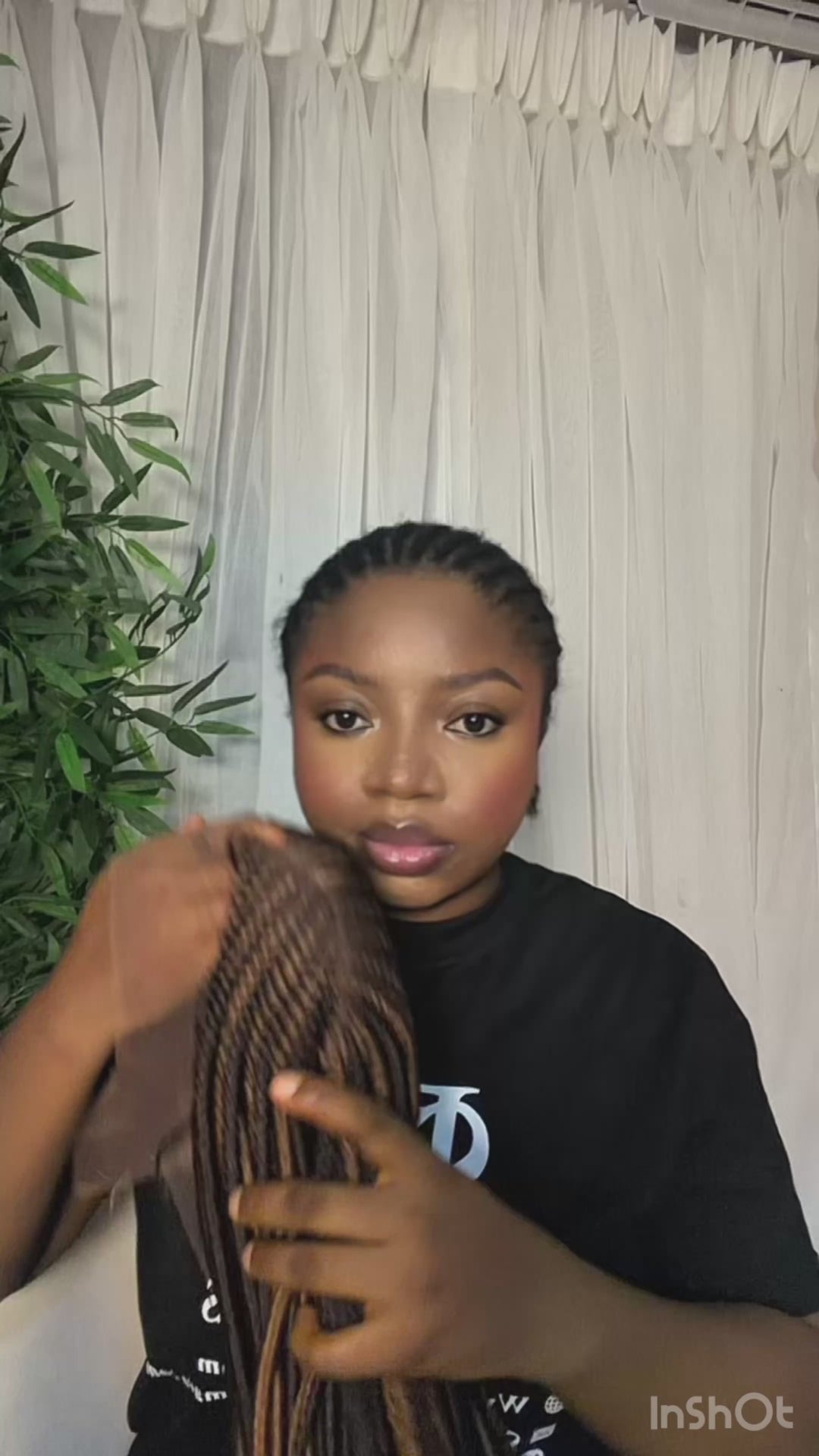 High-End Braided Wig for Black Women Cornrow Braids Wig -Allen