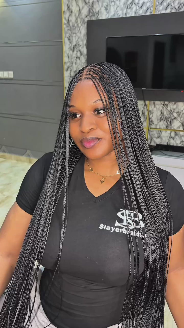 Knotless braided wigs for black women: Bora-