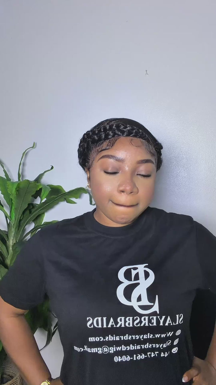 Glueless Cornrow Wig For Black Women - Summer unit