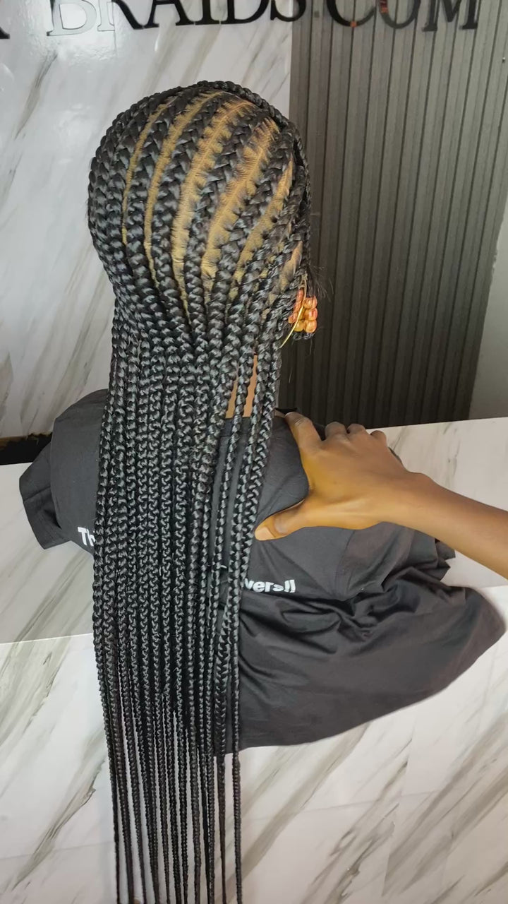 Protective Cornrow braidStyle: Ukachi