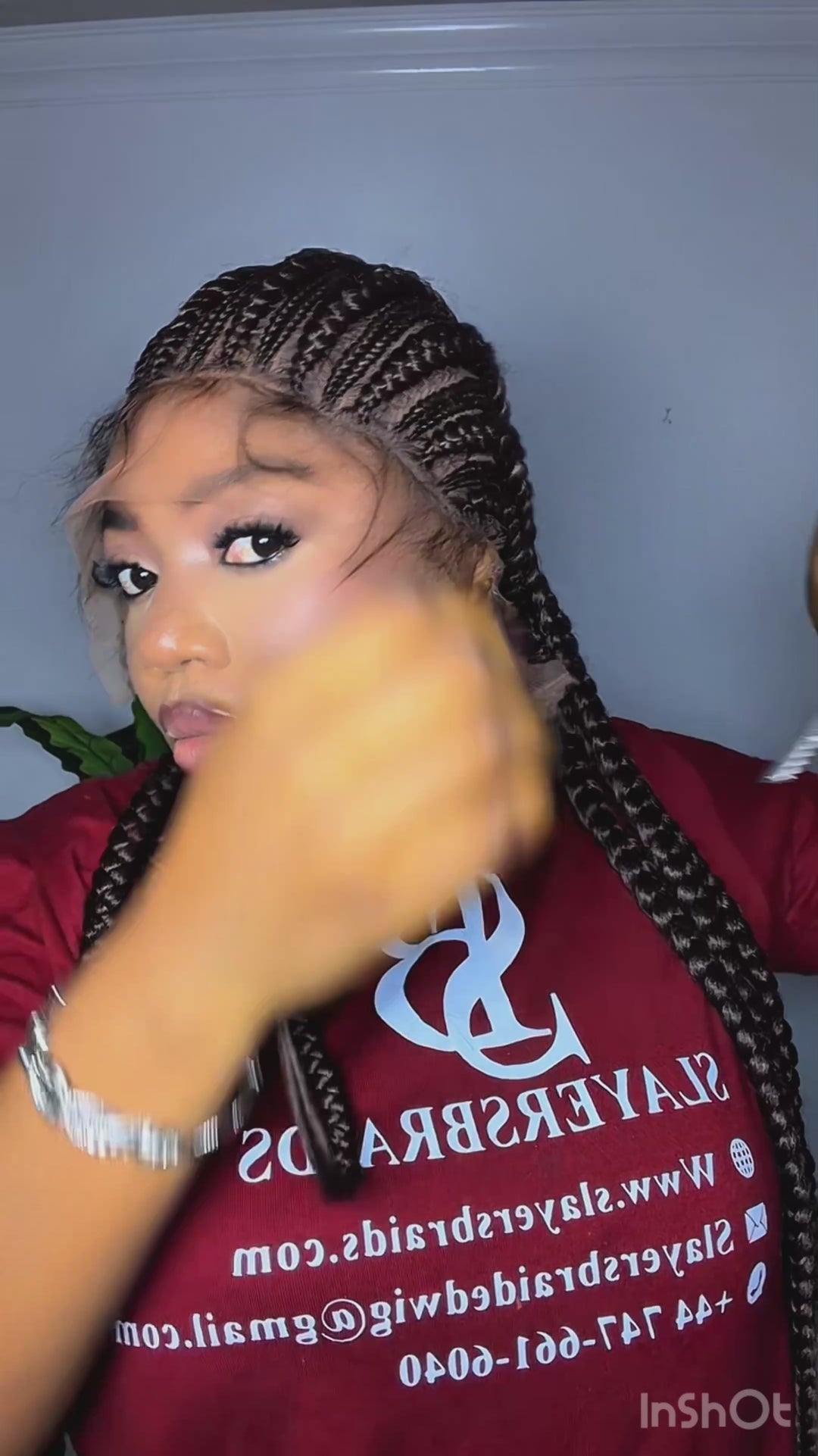 Allback braidwig: Luxury Cornrow Braids: Koren