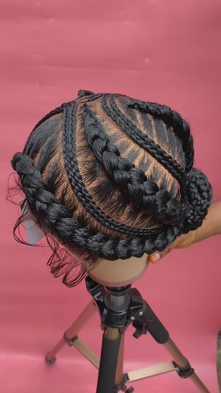 Cornrow Braids Wig For Black Women -Ola unit
