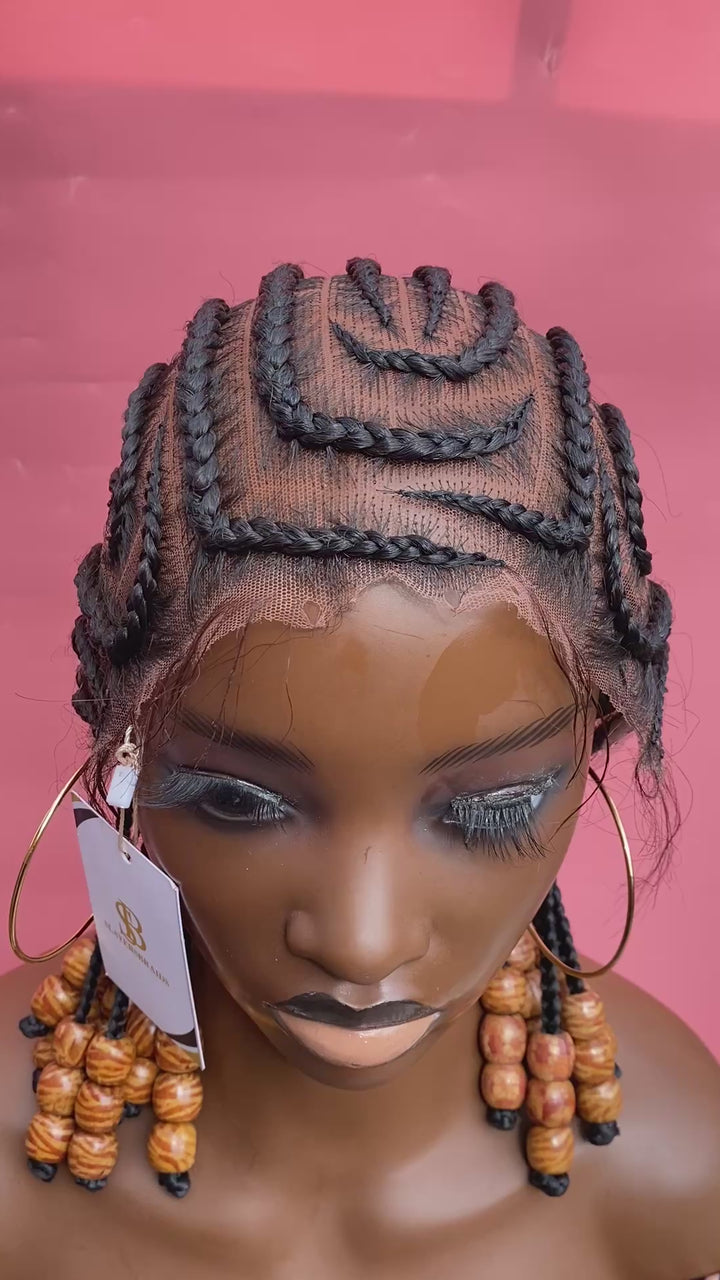 Fulani Tribal Bob Cornrows Wigs -Keys
