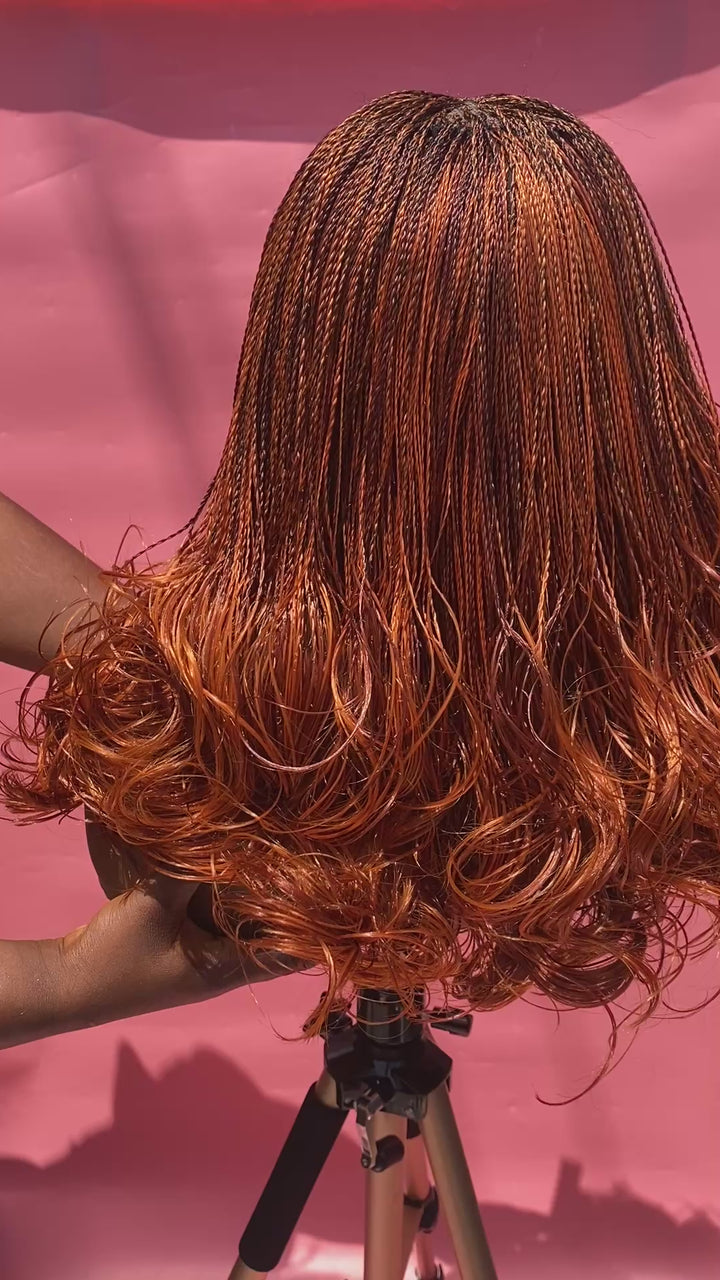 high-quality braids wig: ginger twist braids: Eno