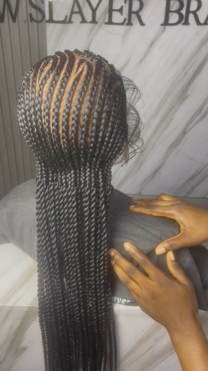 Bestseller Fulani Cornrow protectivestyle Wig -Zuri