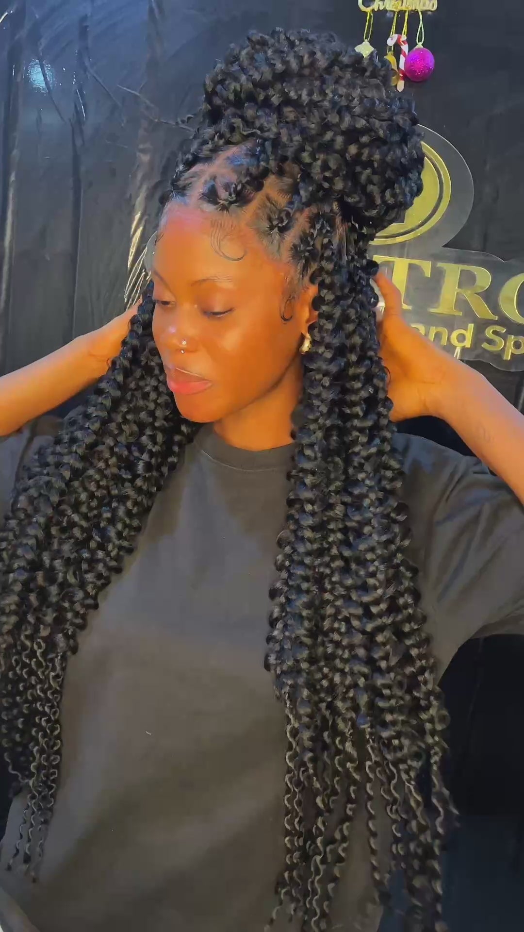 Glueless Butterfly Braid Wig For Protective Styling Hair -Demika