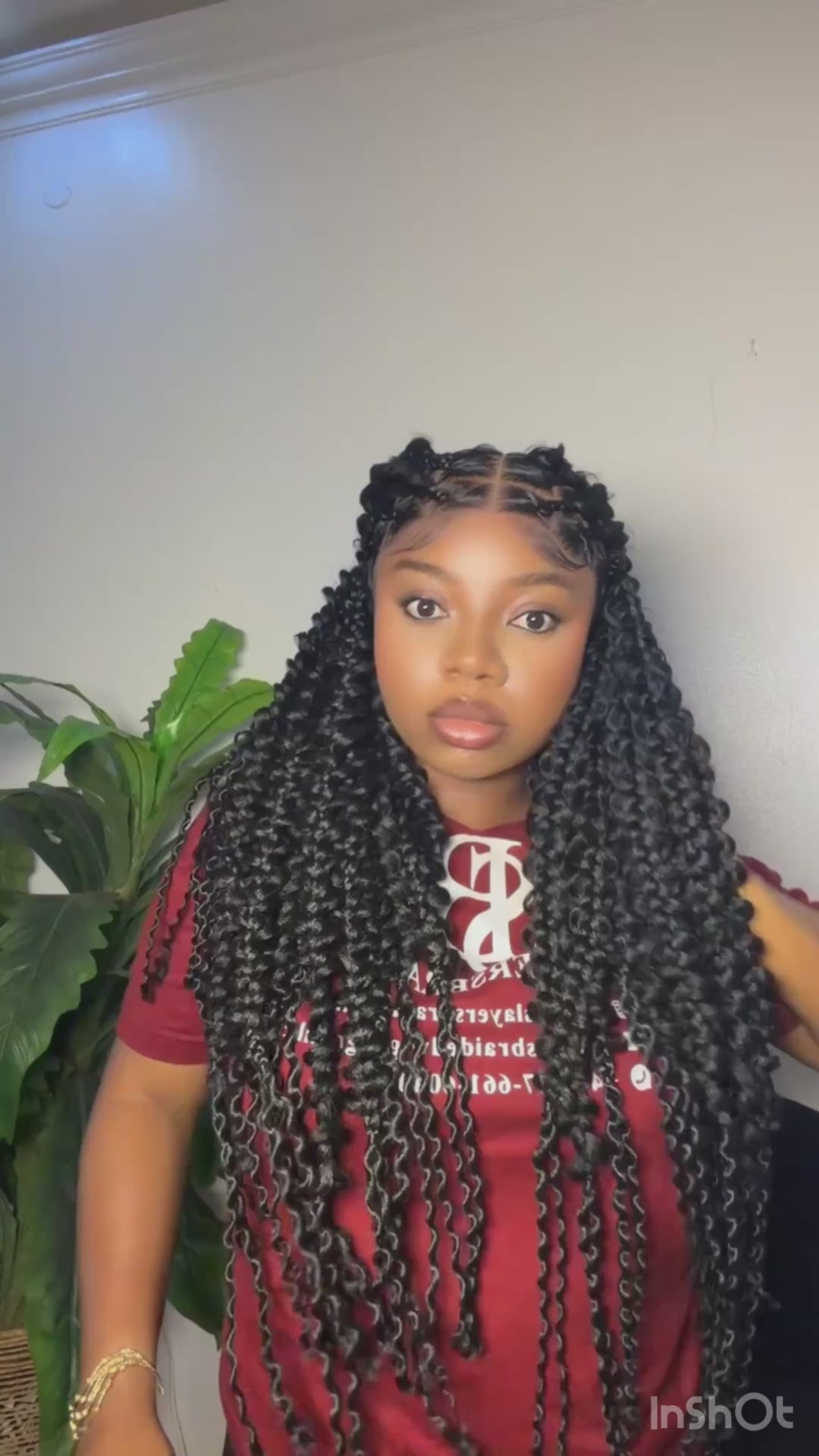 Glueless Butterfly Braids Wig: Demika