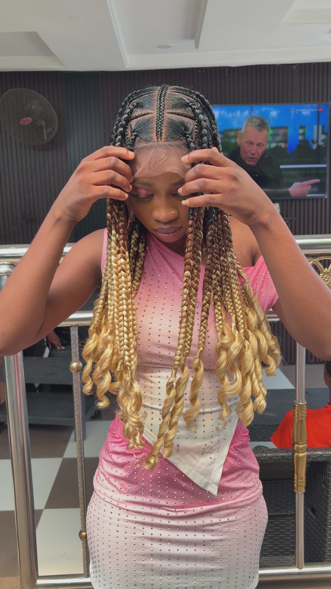 Quality Jumbo Knotless braided wig  -Veeva