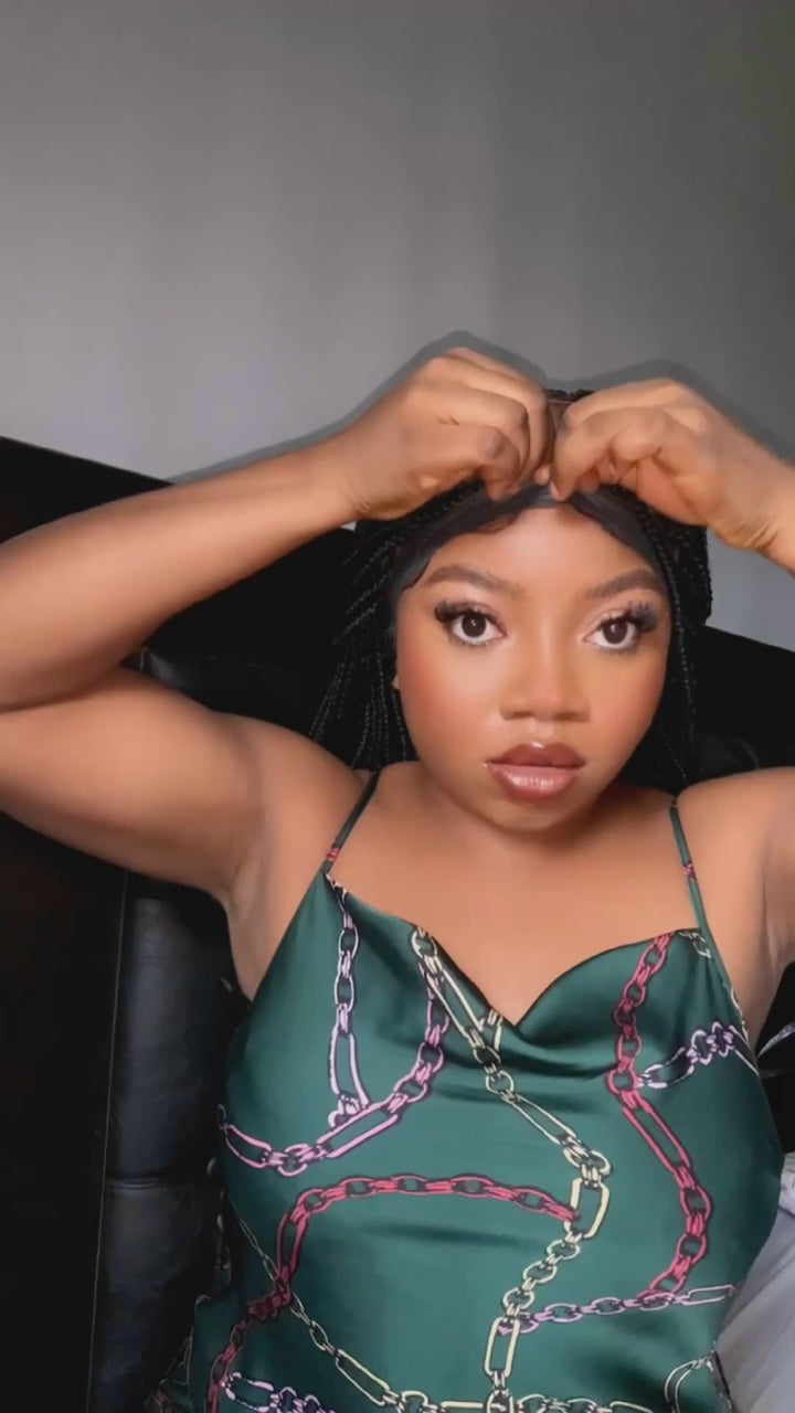 Knotless Braided Wig Protective style for black women -Zinny